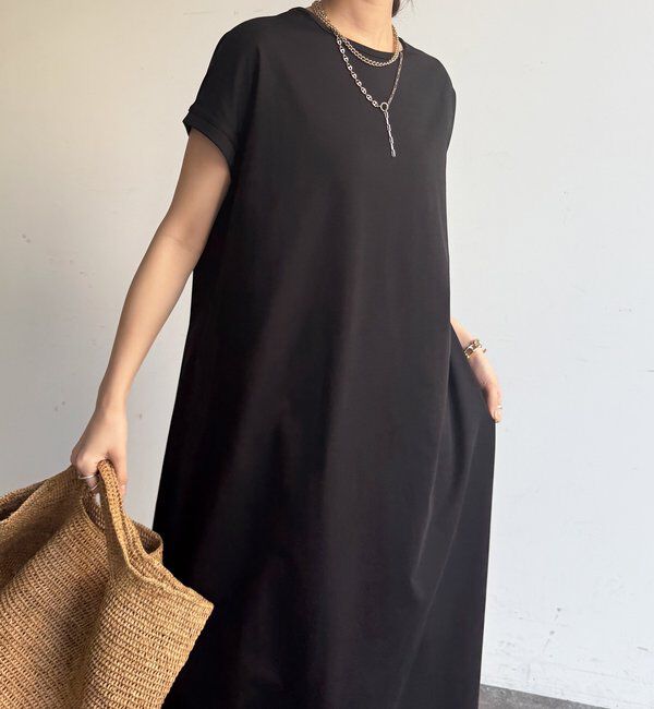  「【WEB限定】クール天竺フレンチスリーブワンピース」|ワンピース|