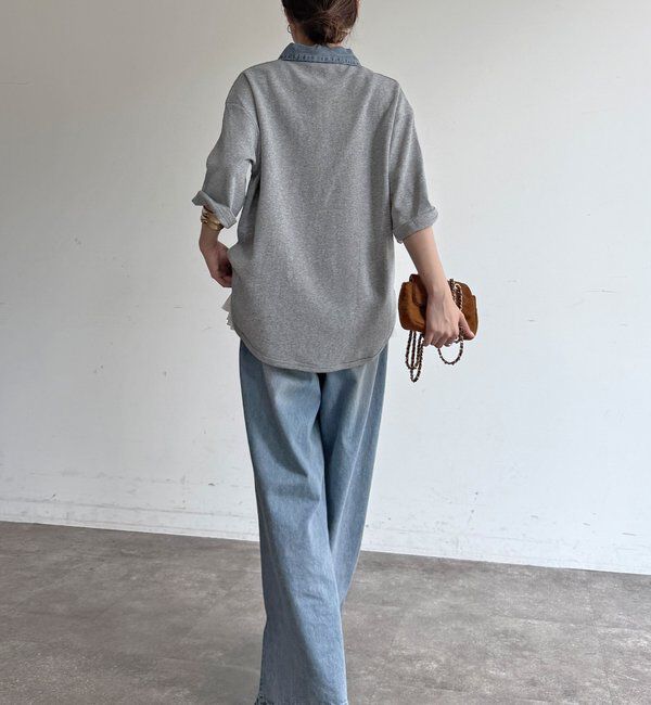  「【WEB限定】ダンガリードッキングトップス」|Tシャツ・カットソー|