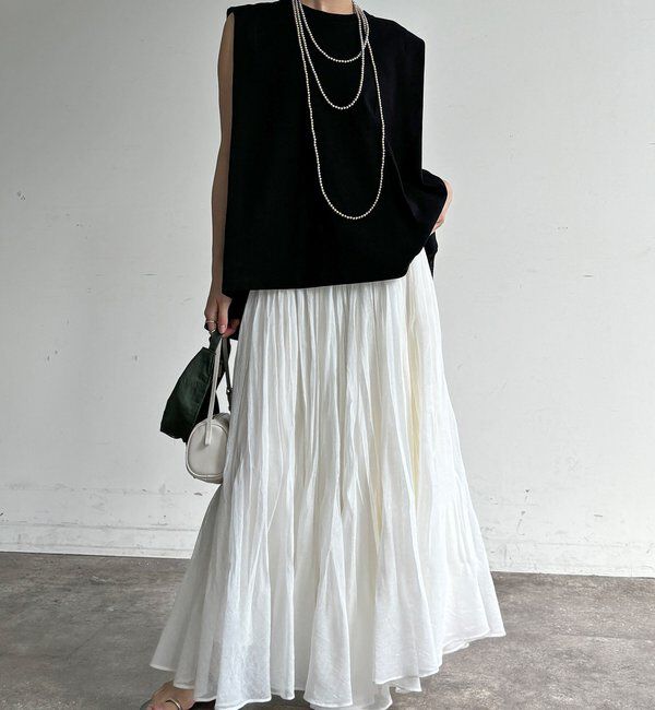  「【WEB限定】バックメッシュ切替トップス」|Tシャツ・カットソー|