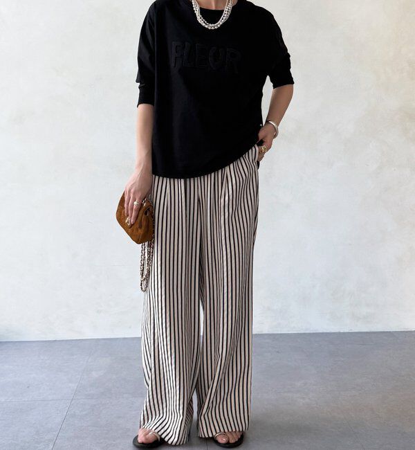  「【WEB限定】7分袖芝生刺繍ロゴTEE」|Tシャツ・カットソー|