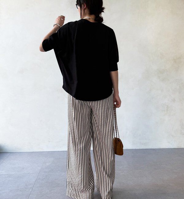  「【WEB限定】7分袖芝生刺繍ロゴTEE」|Tシャツ・カットソー|