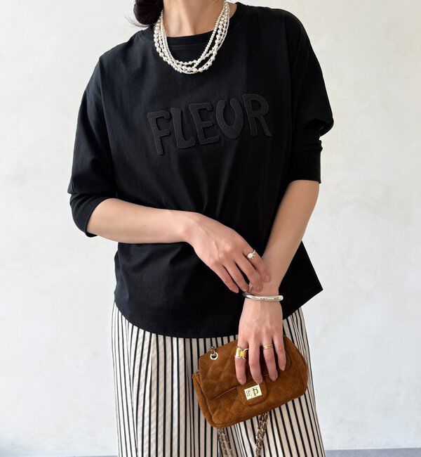  「【WEB限定】7分袖芝生刺繍ロゴTEE」|Tシャツ・カットソー|