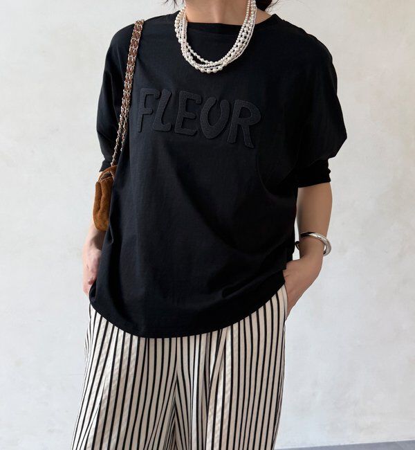  「【WEB限定】7分袖芝生刺繍ロゴTEE」|Tシャツ・カットソー|