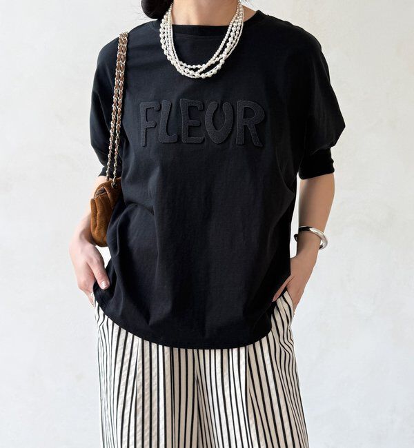  「【WEB限定】7分袖芝生刺繍ロゴTEE」|Tシャツ・カットソー|