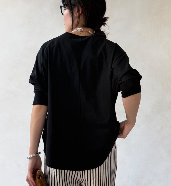  「【WEB限定】7分袖芝生刺繍ロゴTEE」|Tシャツ・カットソー|