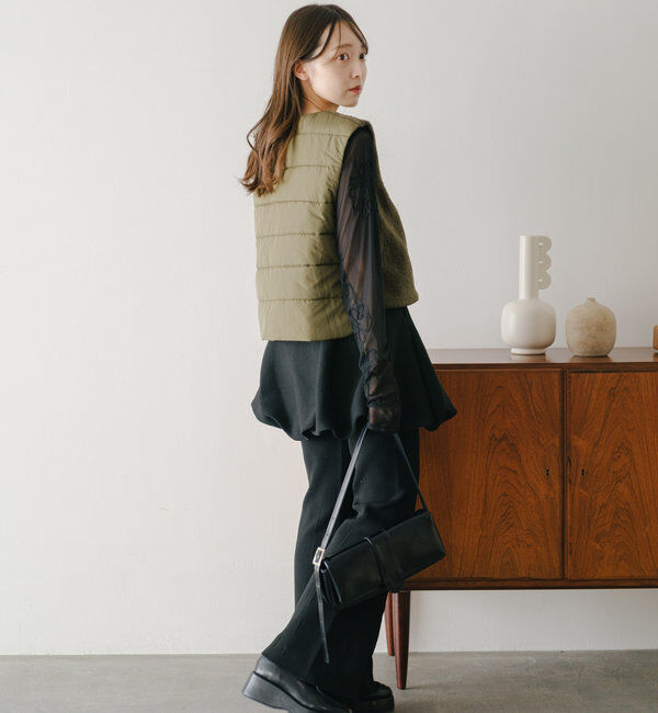  「【2WAY】バルーンニットミニスカート」|スカート|