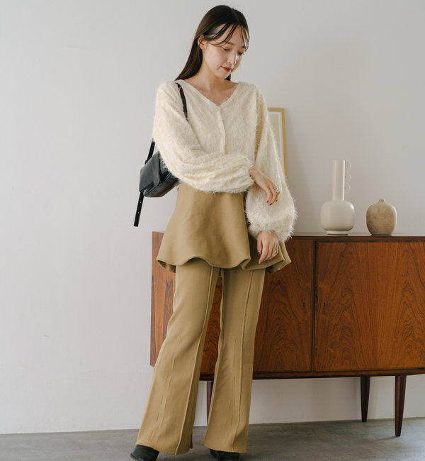  「【2WAY】バルーンニットミニスカート」|スカート|