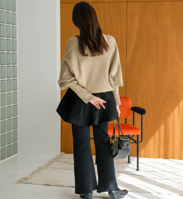  「【2WAY】バルーンニットミニスカート」|スカート|