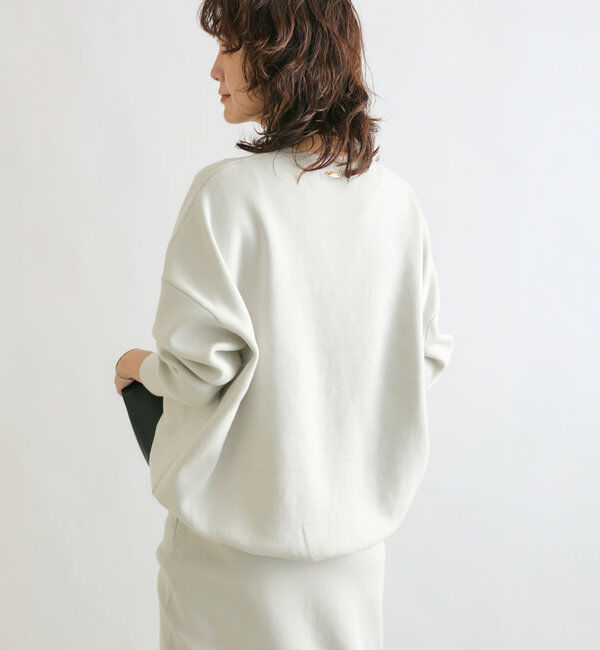  「【セットアップ対応】コットンスムースラウンドヘムニット」|ニット・セーター|