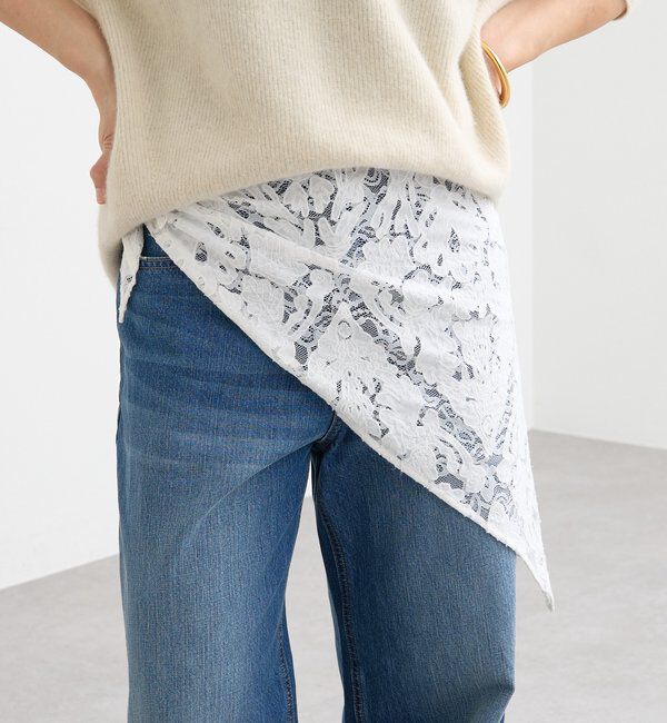  「【a Nice （ア ・ニース）】クラフトレースストール」|ストール|