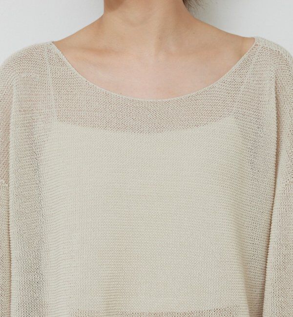  「ペーパーヤーンメッシュニット」|ニット・セーター|