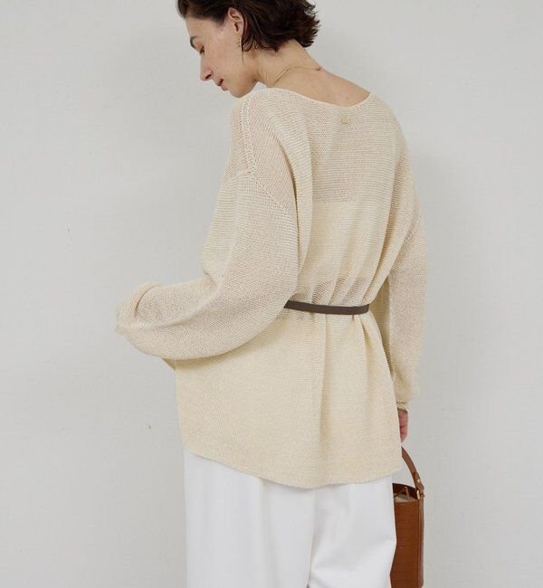  「ペーパーヤーンメッシュニット」|ニット・セーター|