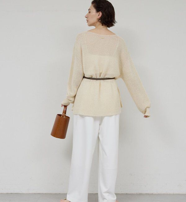  「ペーパーヤーンメッシュニット」|ニット・セーター|