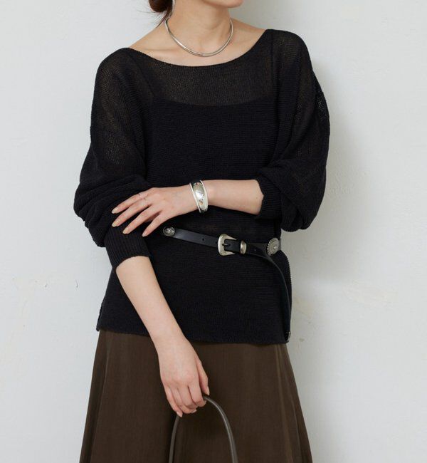  「ペーパーヤーンメッシュニット」|ニット・セーター|