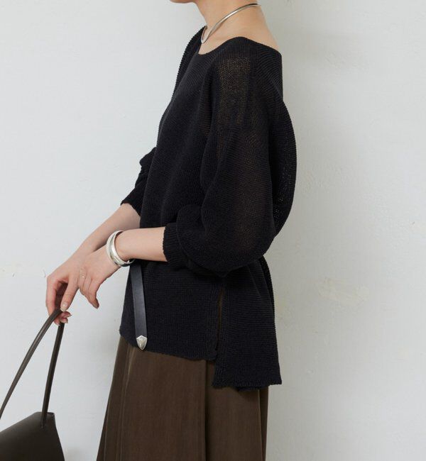  「ペーパーヤーンメッシュニット」|ニット・セーター|