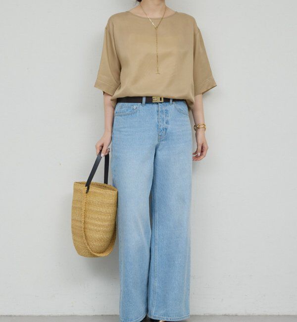  「【セットアップ対応】キュプラTeeブラウス」|シャツ・ブラウス|