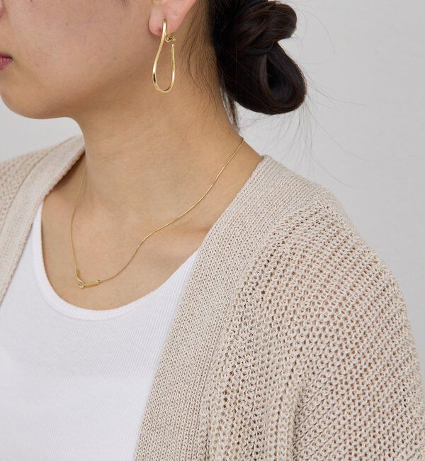  「ドロップフープクリップイヤリング」|リング|