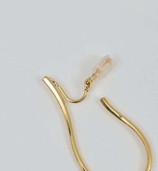  「ドロップフープクリップイヤリング」|リング|