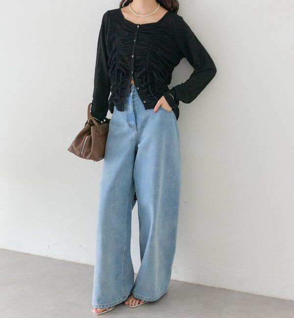  「シャーリングレースカーディガン」|Tシャツ・カットソー|