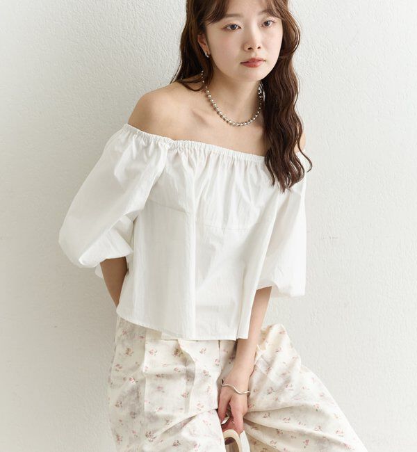  「オフショル袖バルーンブラウス」|シャツ・ブラウス|