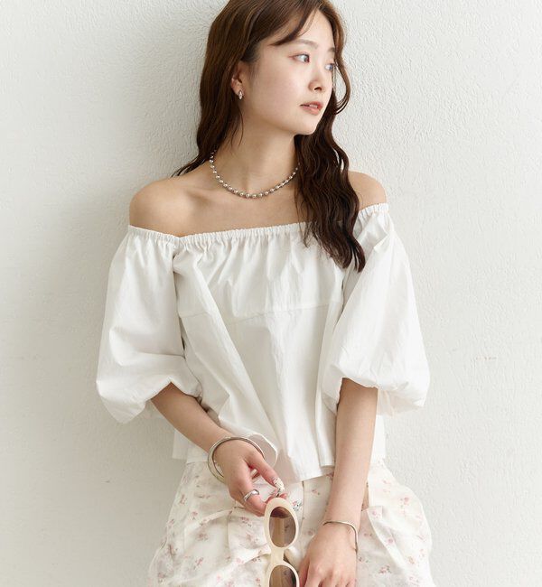  「オフショル袖バルーンブラウス」|シャツ・ブラウス|