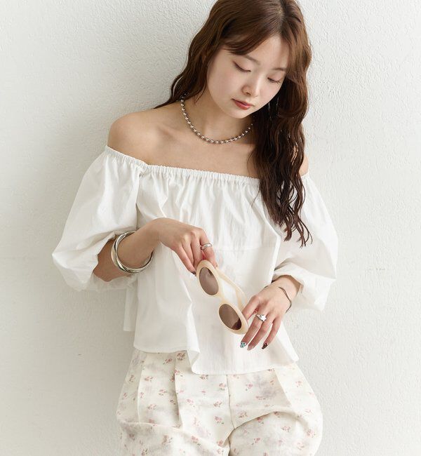  「オフショル袖バルーンブラウス」|シャツ・ブラウス|
