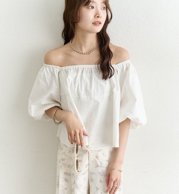  「オフショル袖バルーンブラウス」|シャツ・ブラウス|