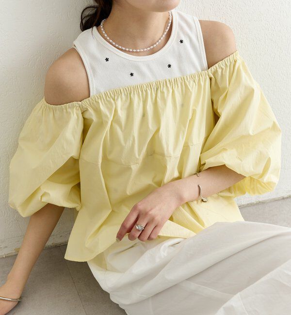  「オフショル袖バルーンブラウス」|シャツ・ブラウス|