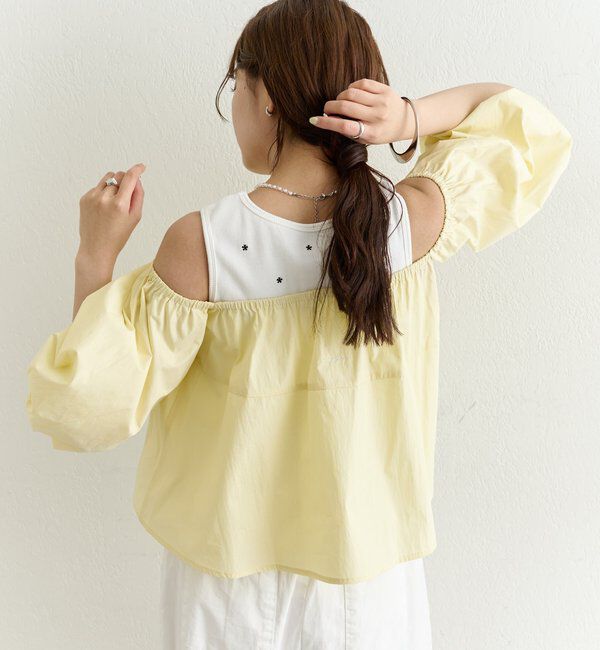 「オフショル袖バルーンブラウス」|シャツ・ブラウス|