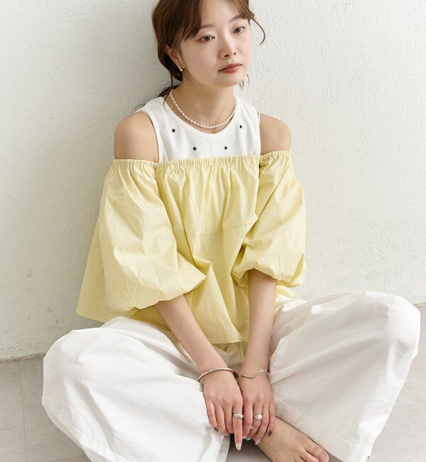  「オフショル袖バルーンブラウス」|シャツ・ブラウス|