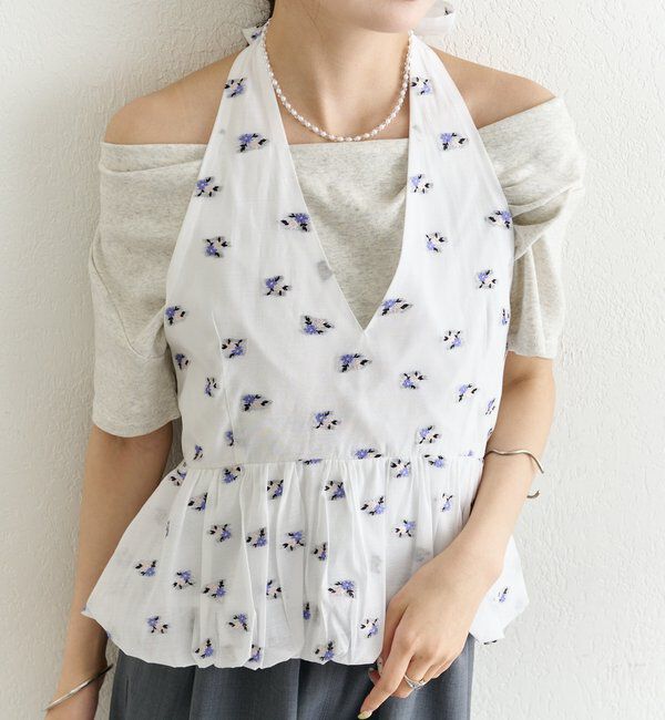  「フラワーホルターブラウス」|シャツ・ブラウス|