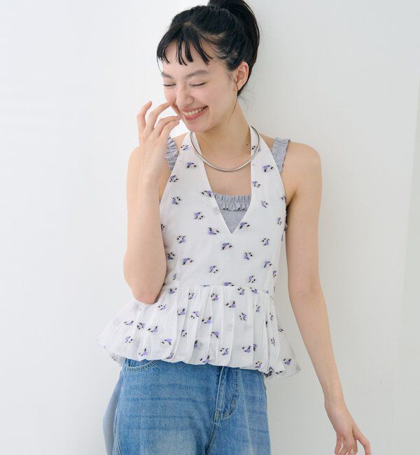  「フラワーホルターブラウス」|シャツ・ブラウス|