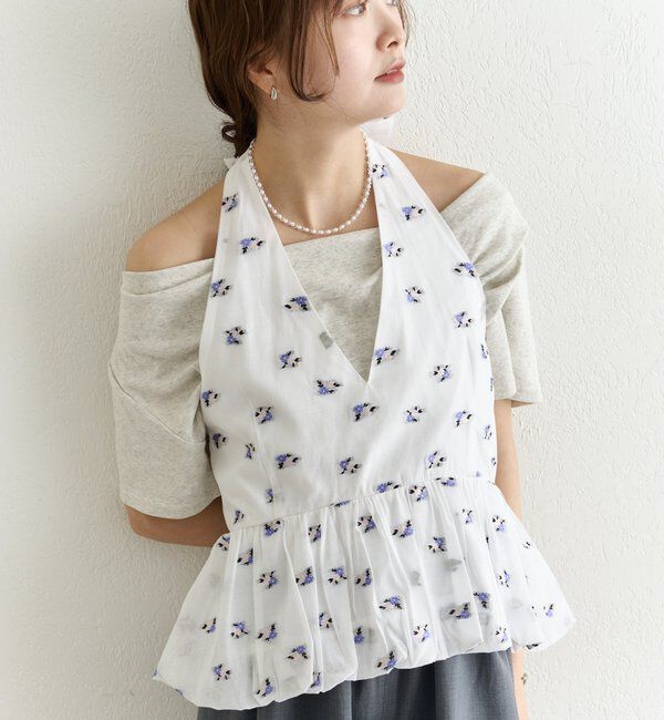  「フラワーホルターブラウス」|シャツ・ブラウス|