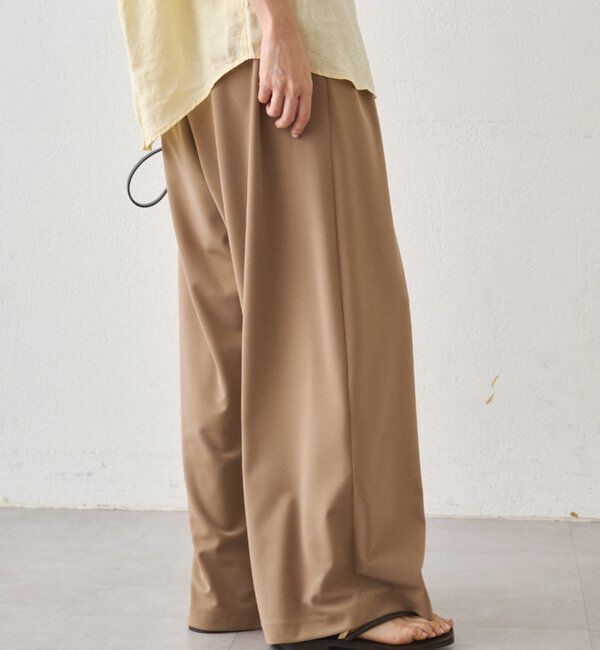  「【＠ld_risaコラボ】ジャージータックワイドパンツ」|チノ|
