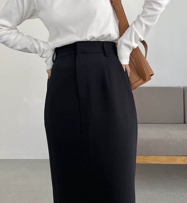  「【累計1万枚突破/全骨格◎/低身長サイズ】マキシIラインスカート」|スカート|