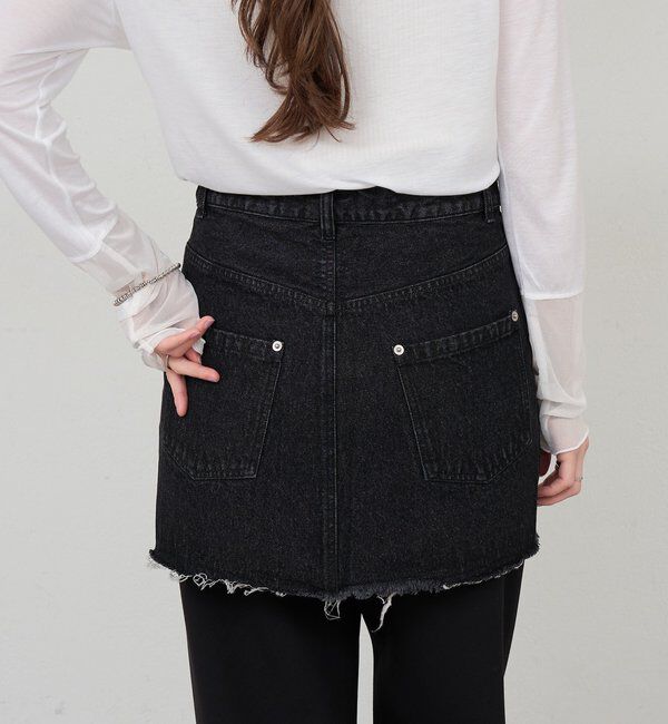  「レイヤードデニムスカート」|スカート|