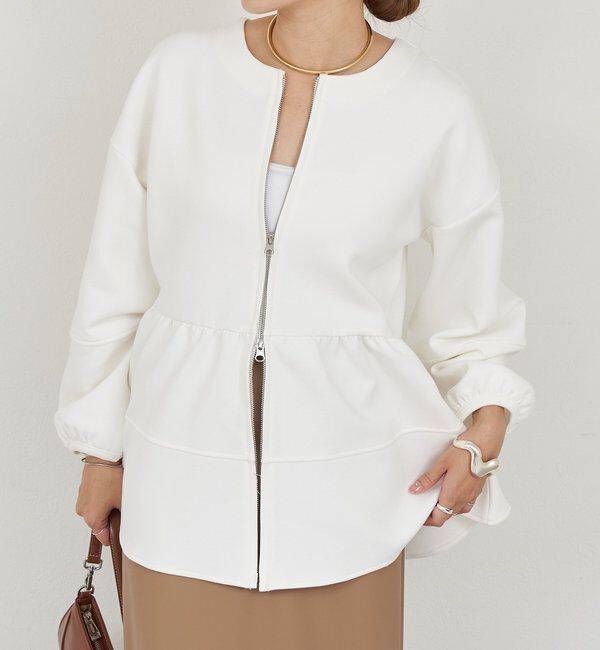  「ポンチペプラムトップス」|Tシャツ・カットソー|