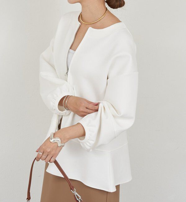  「ポンチペプラムトップス」|Tシャツ・カットソー|