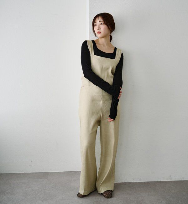  「バックリボンイージーサロペット」|オールインワン|