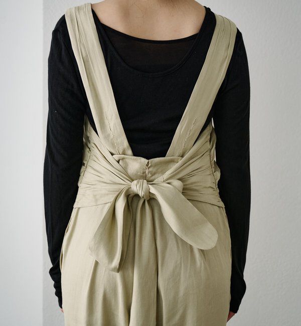  「バックリボンイージーサロペット」|オールインワン|