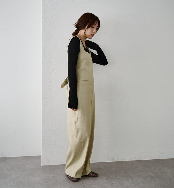  「バックリボンイージーサロペット」|オールインワン|