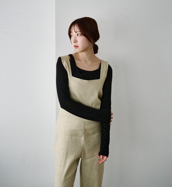  「バックリボンイージーサロペット」|オールインワン|