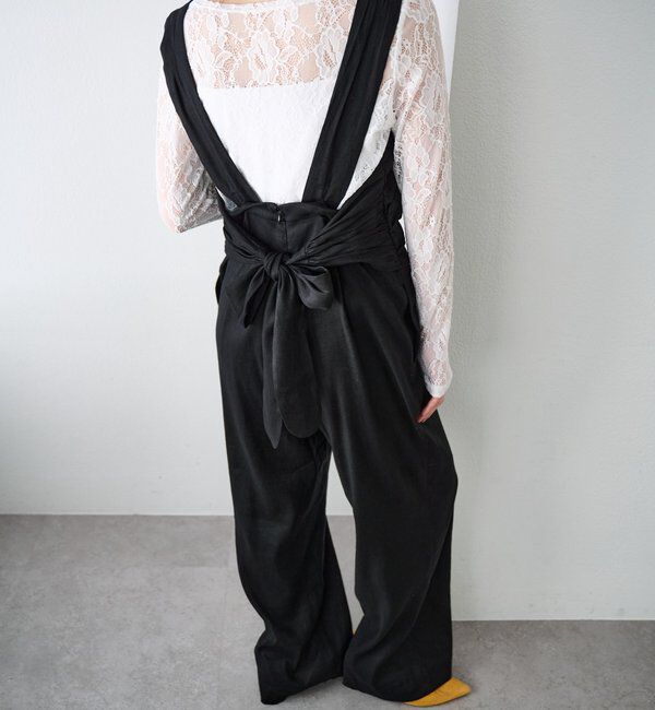  「バックリボンイージーサロペット」|オールインワン|