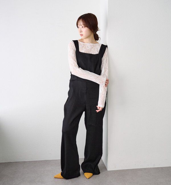  「バックリボンイージーサロペット」|オールインワン|