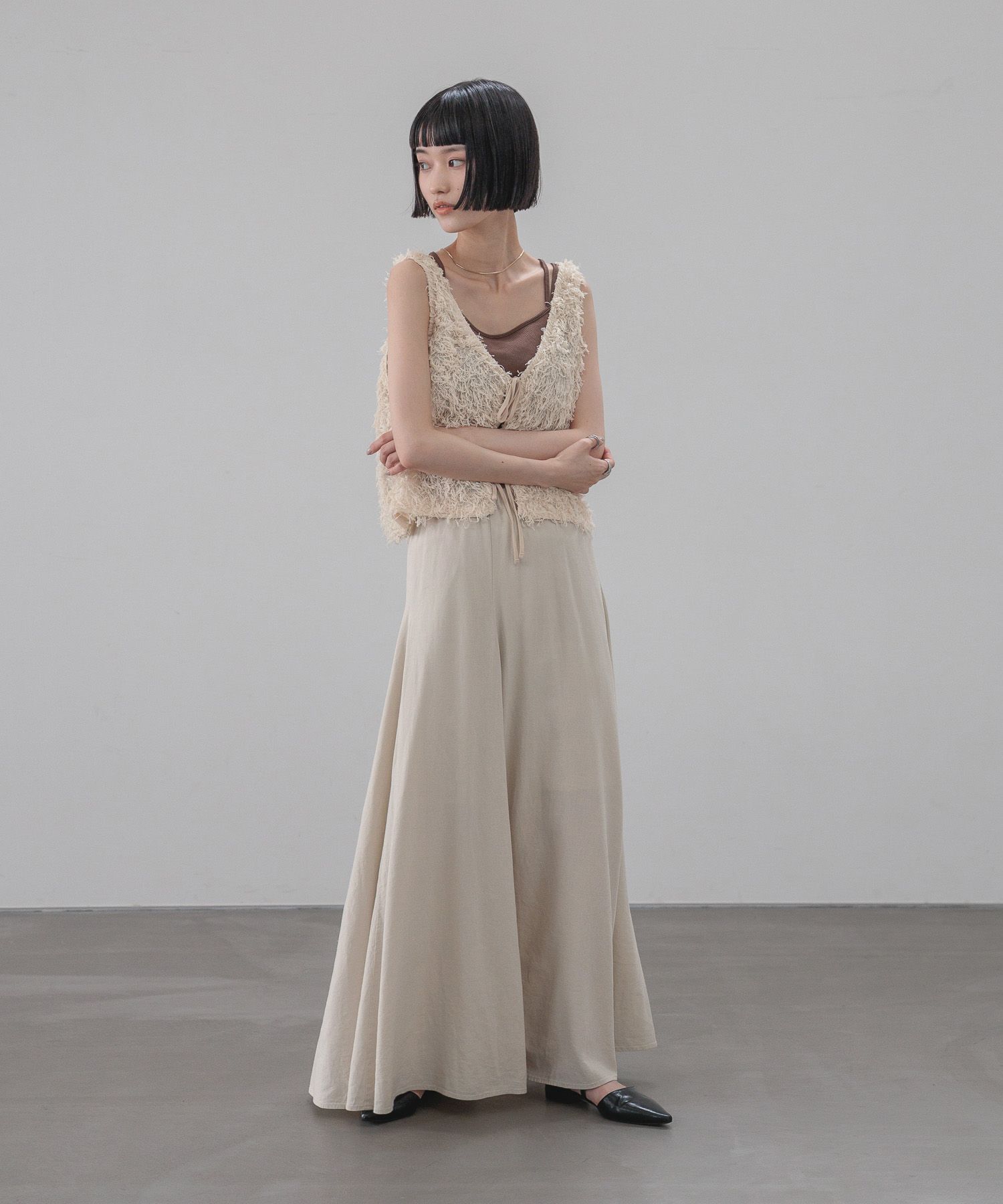 LOWRYS FARM「リネンフレアスカート」|スカート|