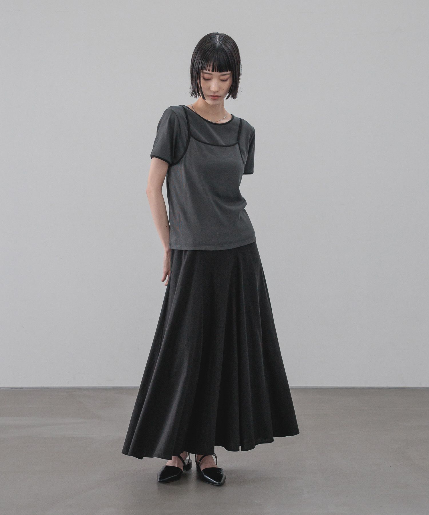 LOWRYS FARM「リネンフレアスカート」|スカート|