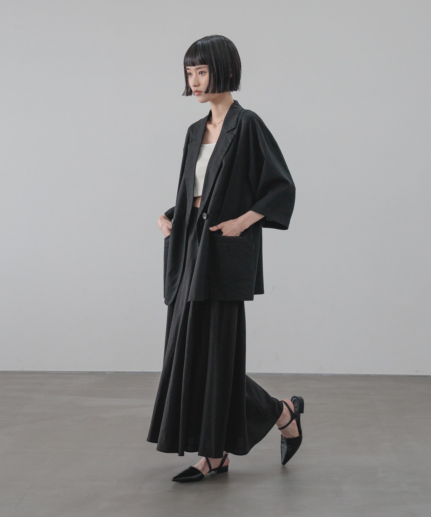 LOWRYS FARM「リネンフレアスカート」|スカート|