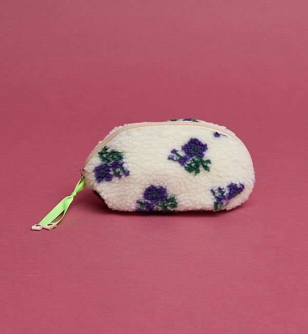 collex「【WEB限定】【EARTH MADE】ボア テープ ポーチ」|ポーチ|パープル系その他1