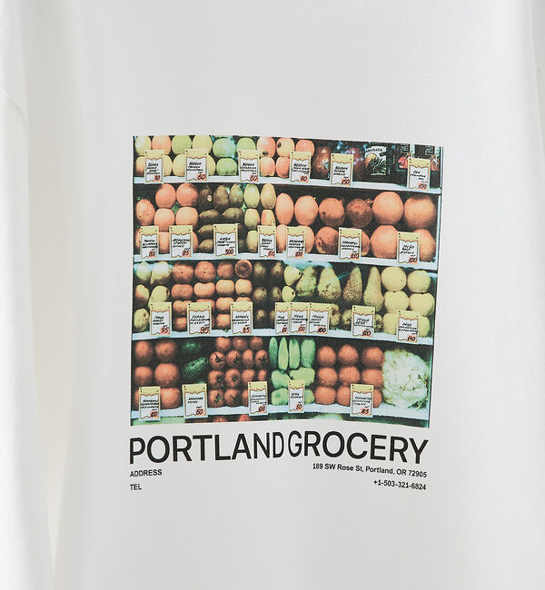 ABAHOUSE「【PORTLAND-GROCERY】グラフィックプリント クルーネックスウェット」|スウェット・ジャージ|