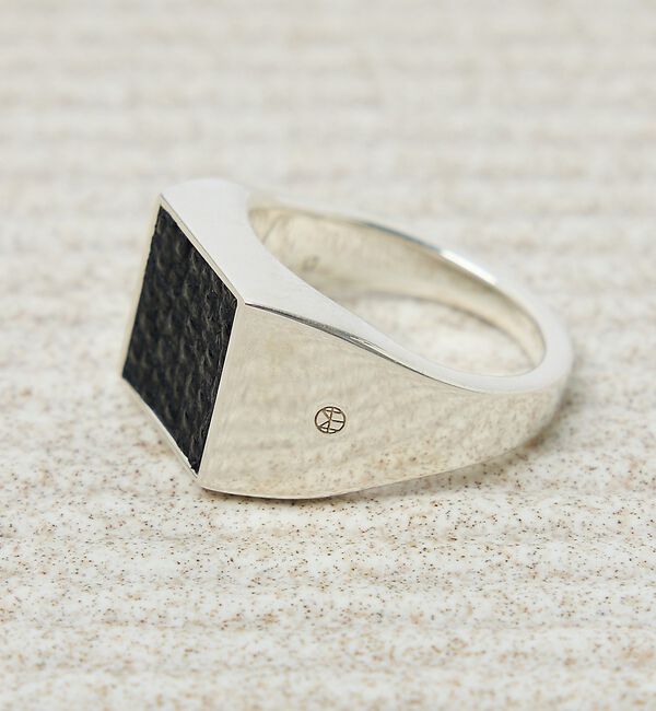 ABAHOUSE「【UNISEX】SIGNET SQUARE RING / シグネットスクエア リ」|リング|シルバー